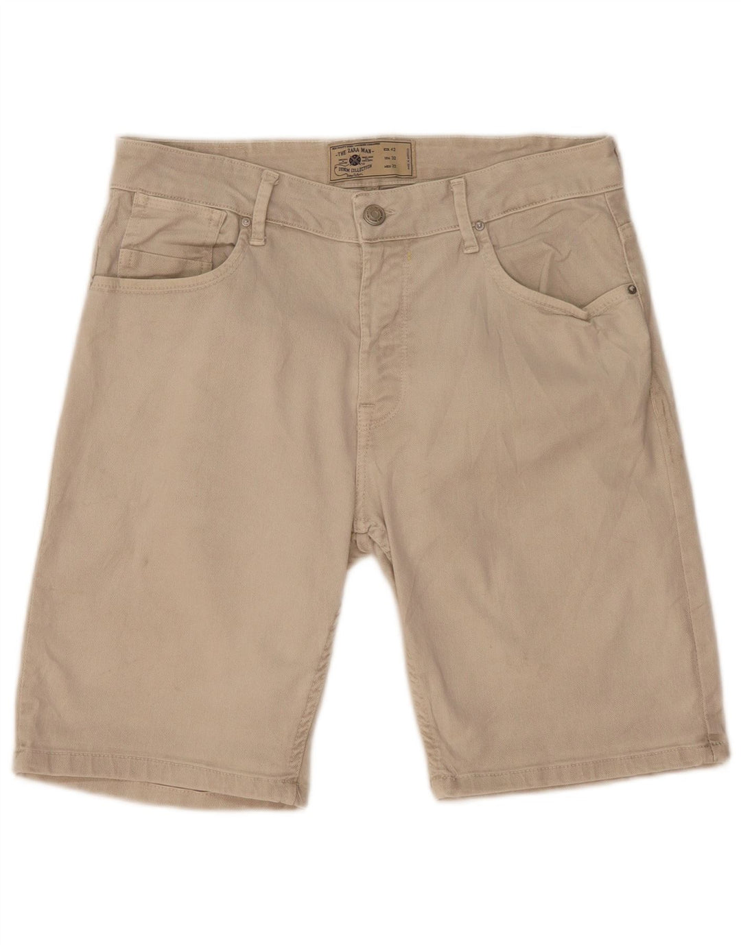 Zara Herren Freizeitshorts EU 42 Large W32 Beige