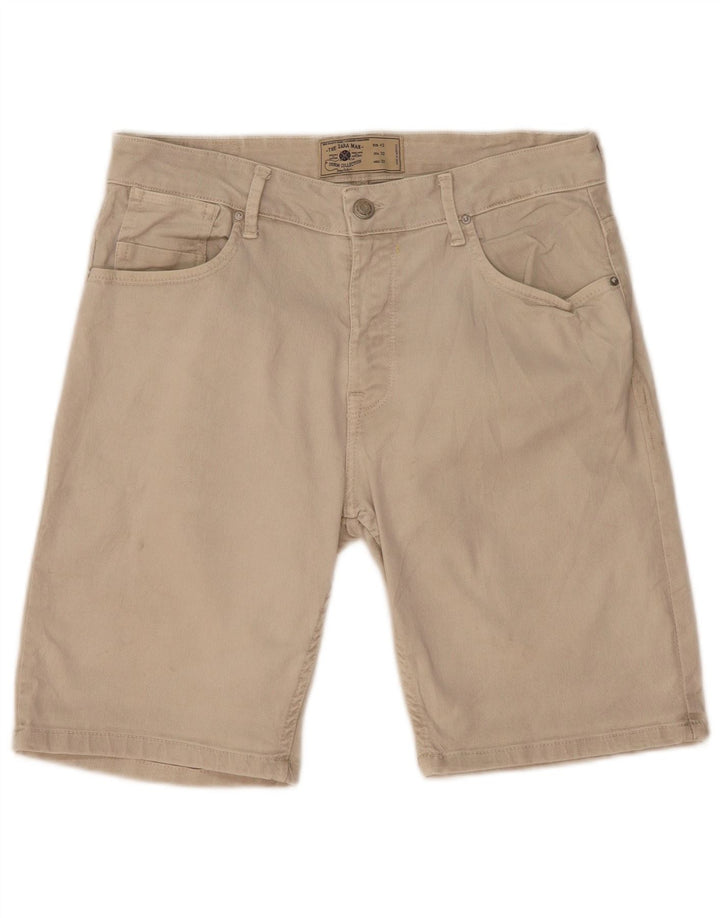 Zara Herren Freizeitshorts EU 42 Large W32 Beige
