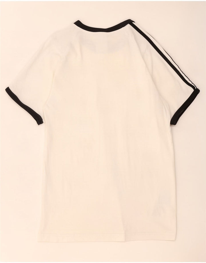 Adidas Herren T-Shirt Top Small Weiß Baumwolle
