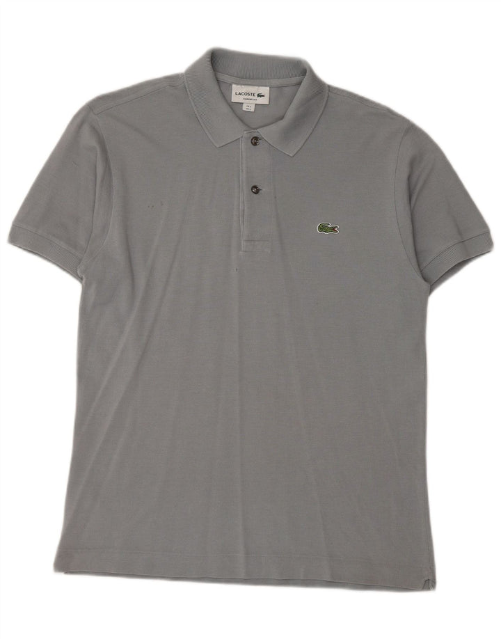 Lacoste Herren-Poloshirt mit klassischer Passform, Größe 3, klein, graue Baumwolle