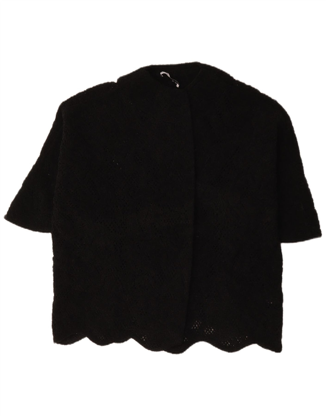 Zara Damen-Blazer, kurzärmelig, übergroß, Gr. 14, mittelschwarz