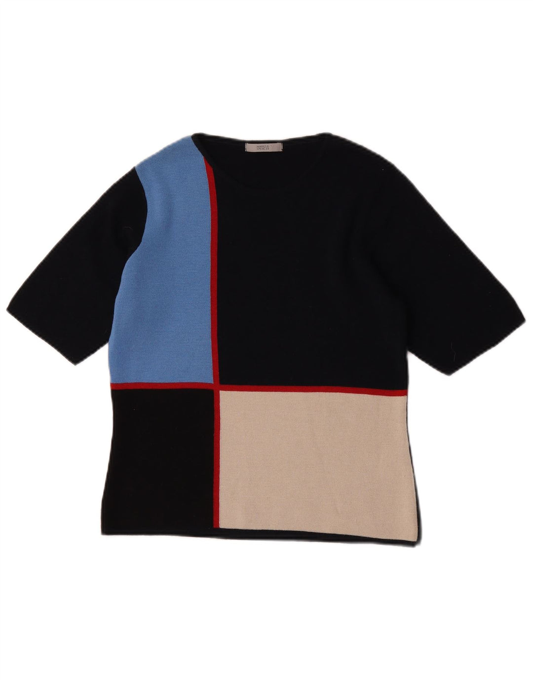Marks & Spencer Damen-Pullover mit U-Boot-Ausschnitt, Gr. 14, mittelschwarz