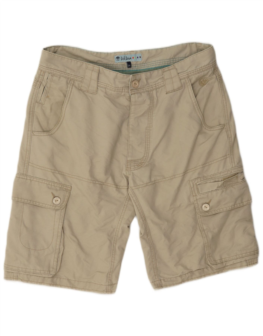 Fat Face Mens Cargo Shorts Large W34 Beige Cotton