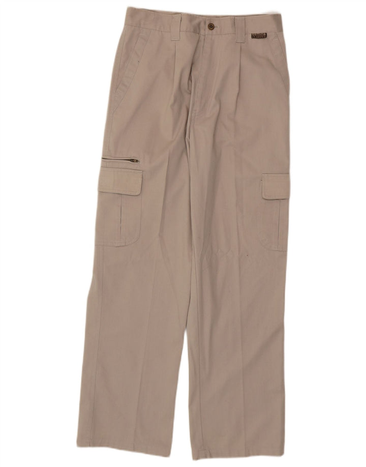 VINTAGE Herren Classics Straight Cargohose W29 L29 Beige