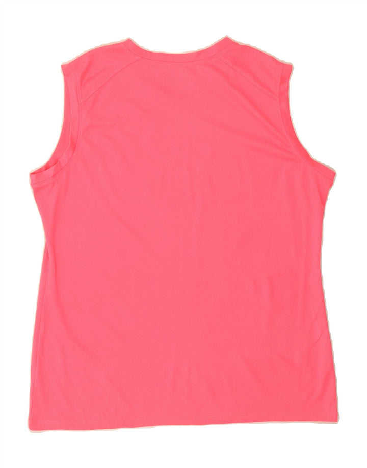 NEW BALANCE Womens Vest Top UK 20 2XL Pink Polyester Vintage New Balance and Second-Hand New Balance from Messina Hembry 