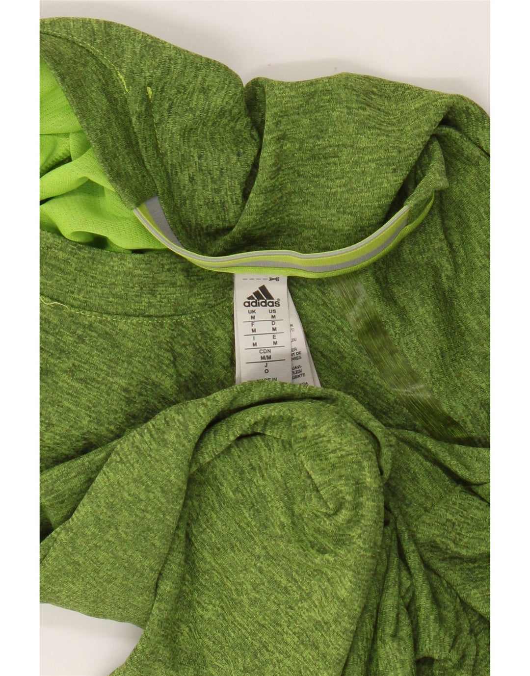 Adidas Herren T-Shirt Top Mittelgrün geflecktes Polyester