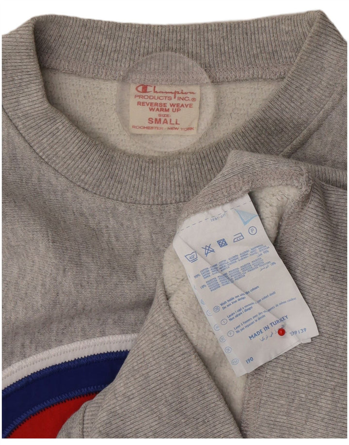 Champion Herren-Sweatshirt mit Grafik, klein, grau meliert, Baumwolle