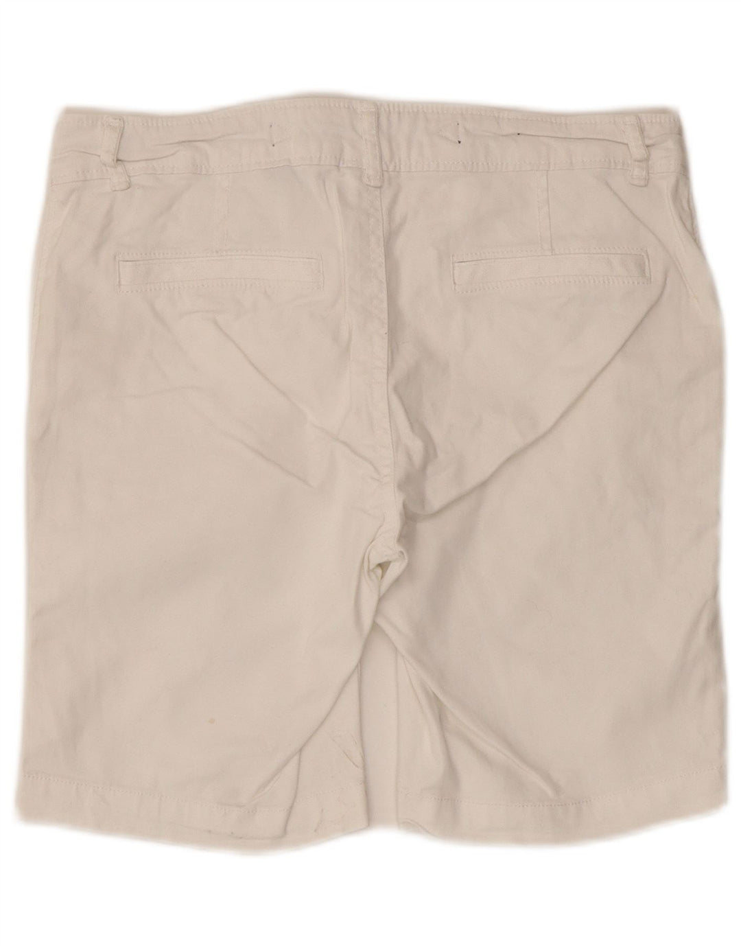 Superdry Damen Chinoshorts XS W30 Weiße Baumwolle