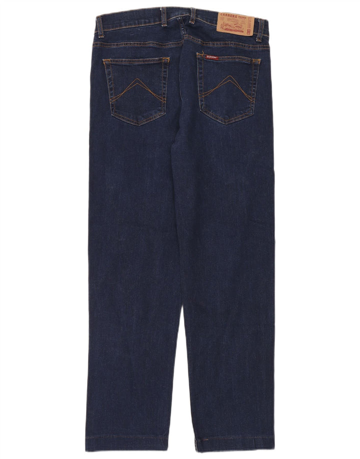 Carrera Herren 700 Regular Straight Jeans W34 L30 Marineblaue Baumwolle