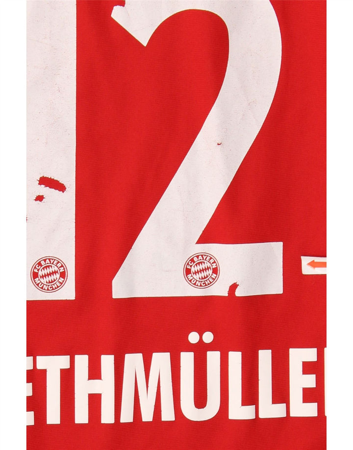 ADIDAS Jungen FC Bayern München T-Shirt mit Grafik, 15–16 Jahre, rot gestreift