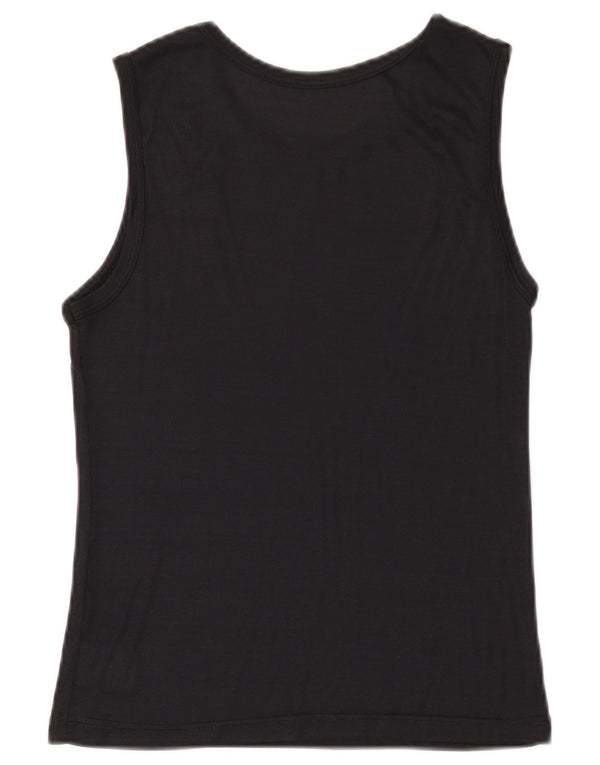 St. Bernard Mädchen-Trägershirt, 14–15 Jahre, schwarzes Tactel