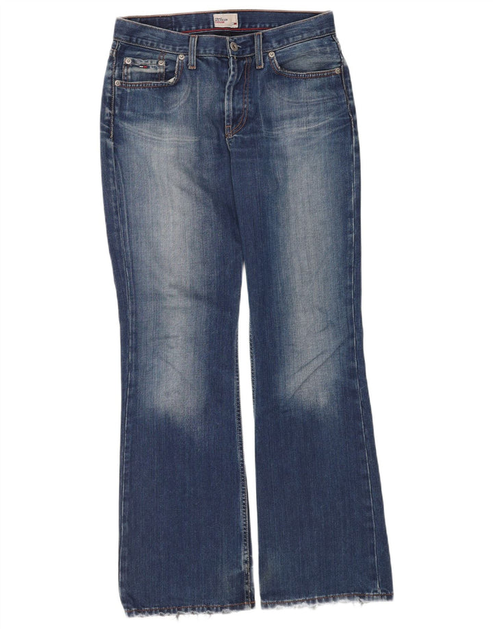 Tommy Hilfiger Damen Schlagjeans W29 L32 Blaue Baumwolle