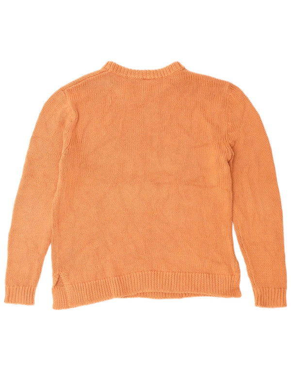 O'Neill Damen-Pullover mit Rundhalsausschnitt, UK 14, mittelorange Baumwolle