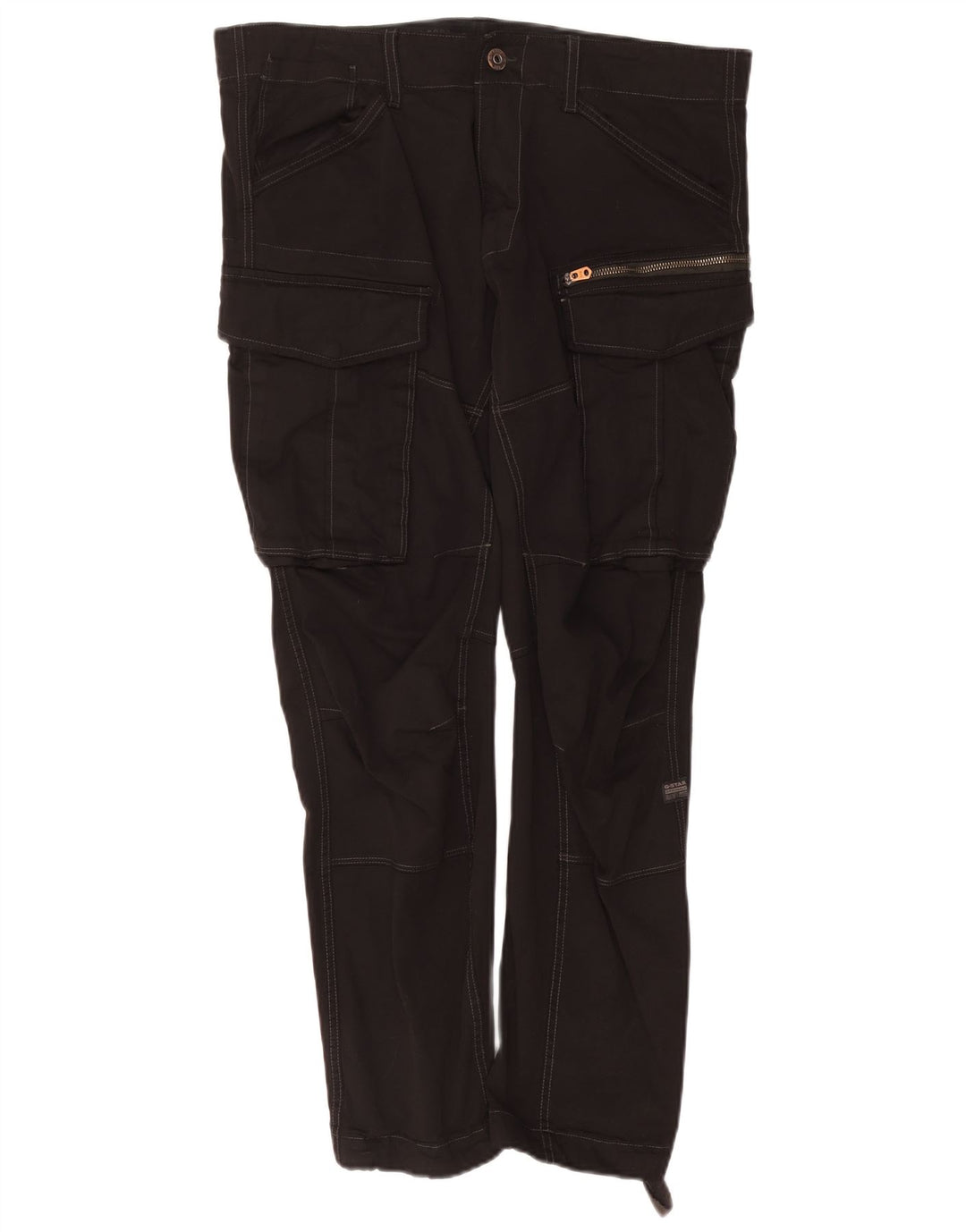 G-STAR Herren Slim Cargohose W36 L32 Schwarze Baumwolle