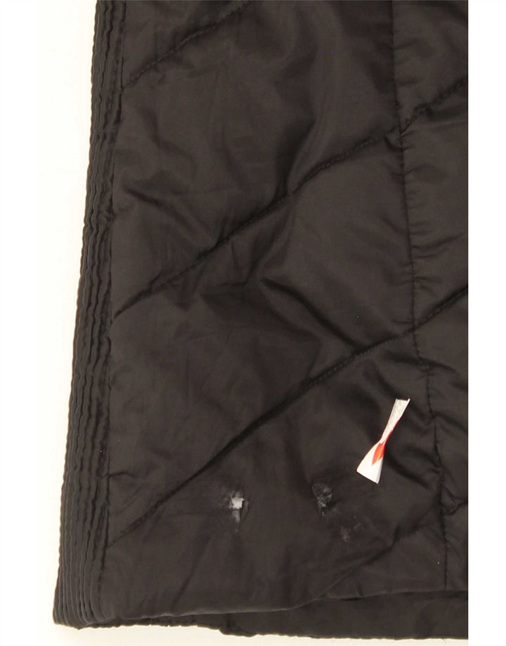 Nautica Wattierte Damenjacke mit Kapuze, UK 14, Mittelschwarz, Polyester