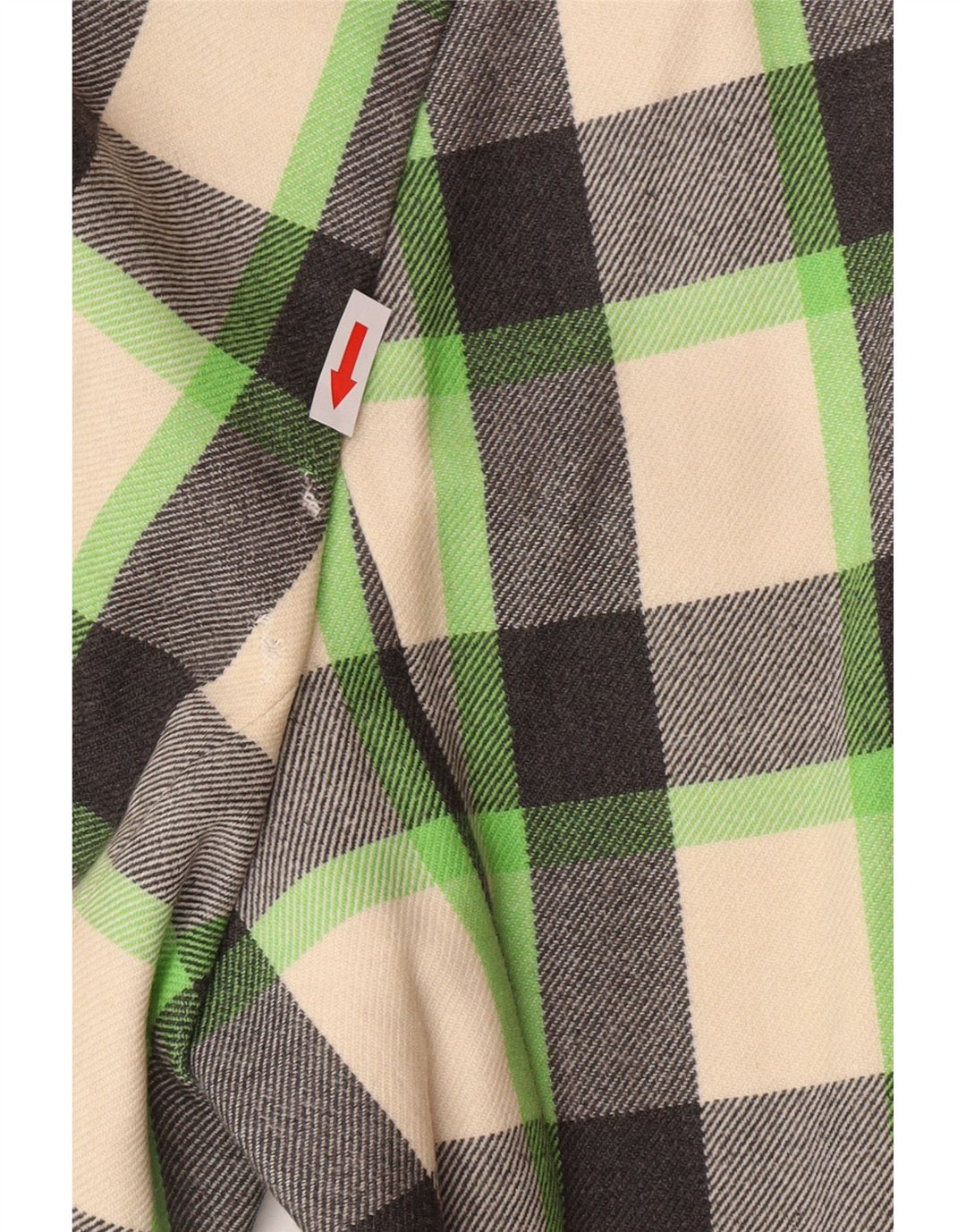 Vintage Damen Mantel UK 12 Medium Mehrfarbig kariert Schurwolle