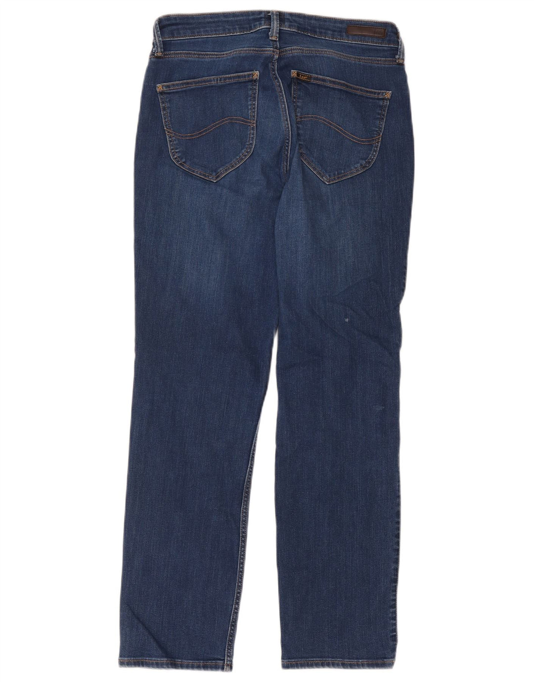 Lee Damen Marion Straight Jeans W31 L31 Blaue Baumwolle