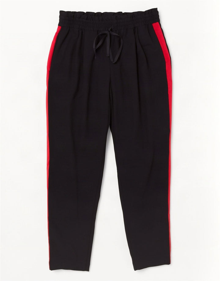 Zara Damen-Trainingshose, UK 12, Mittelschwarz, Farbblock