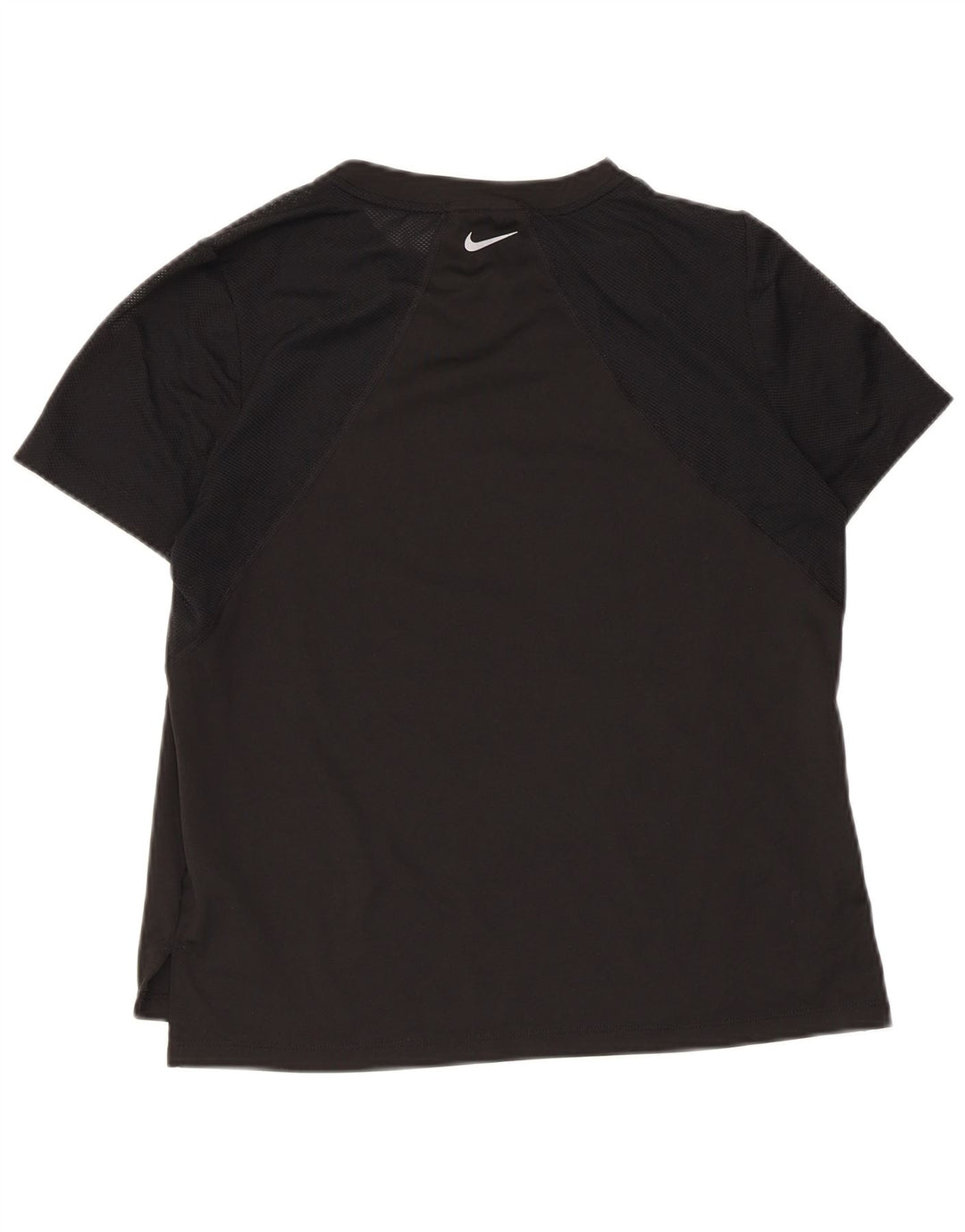Nike Damen T-Shirt Top UK 12 Medium Schwarz Polyester