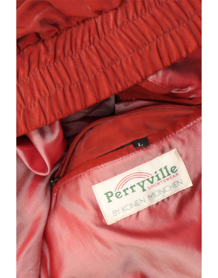 Konen Munchen Herren Perryville Bomberjacke UK 40 Large Rot