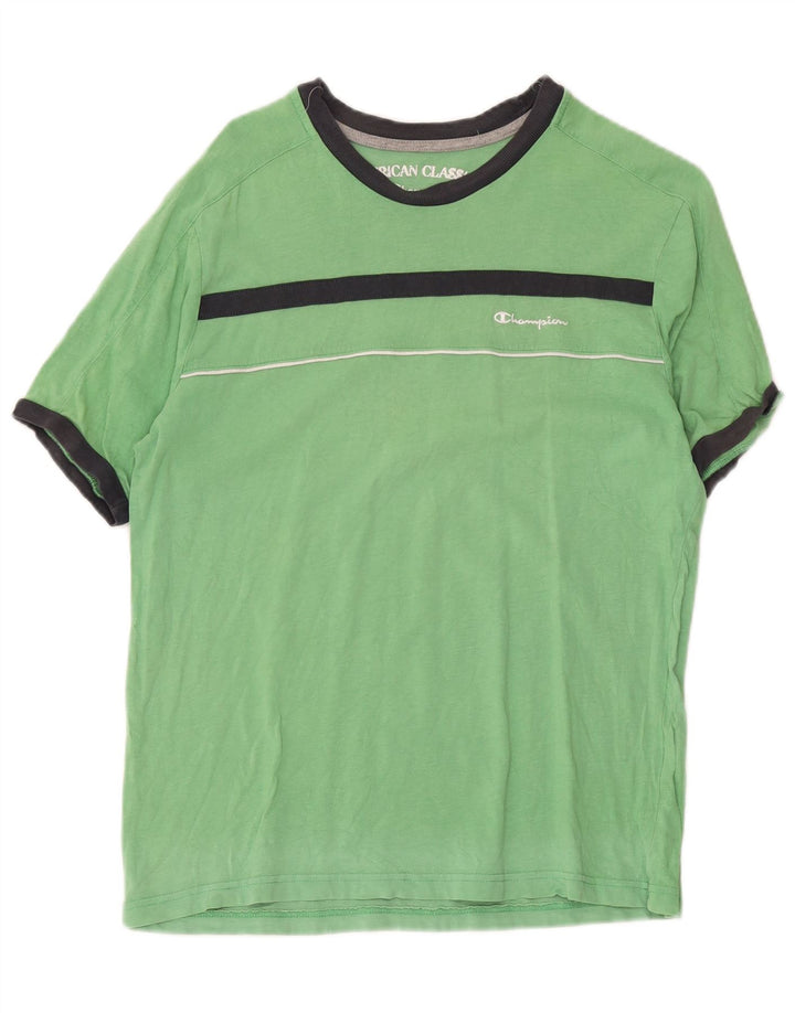 Champion Herren T-Shirt Top Mittelgrün Farbblock
