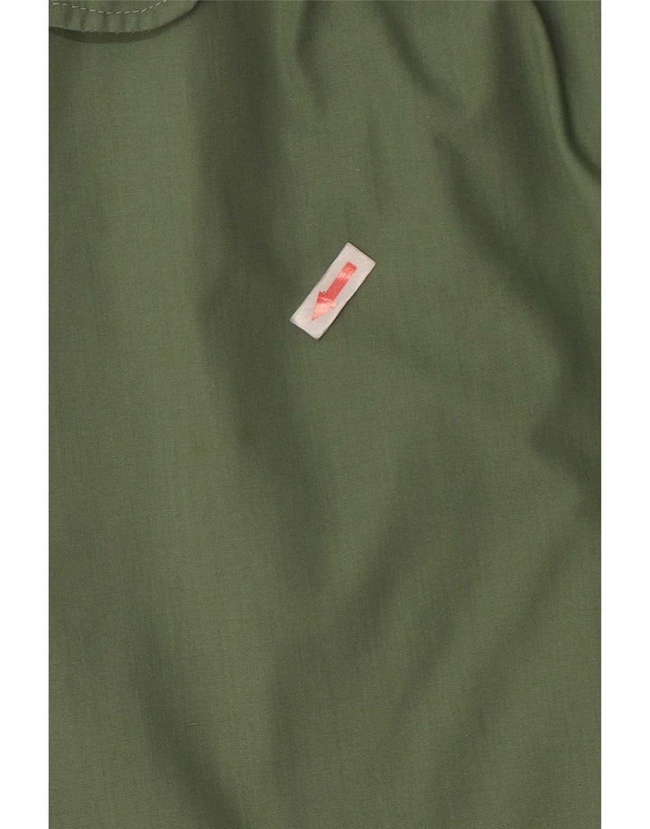 Vintage Damen A-Linie Rock Klein W26 Grün Polyester