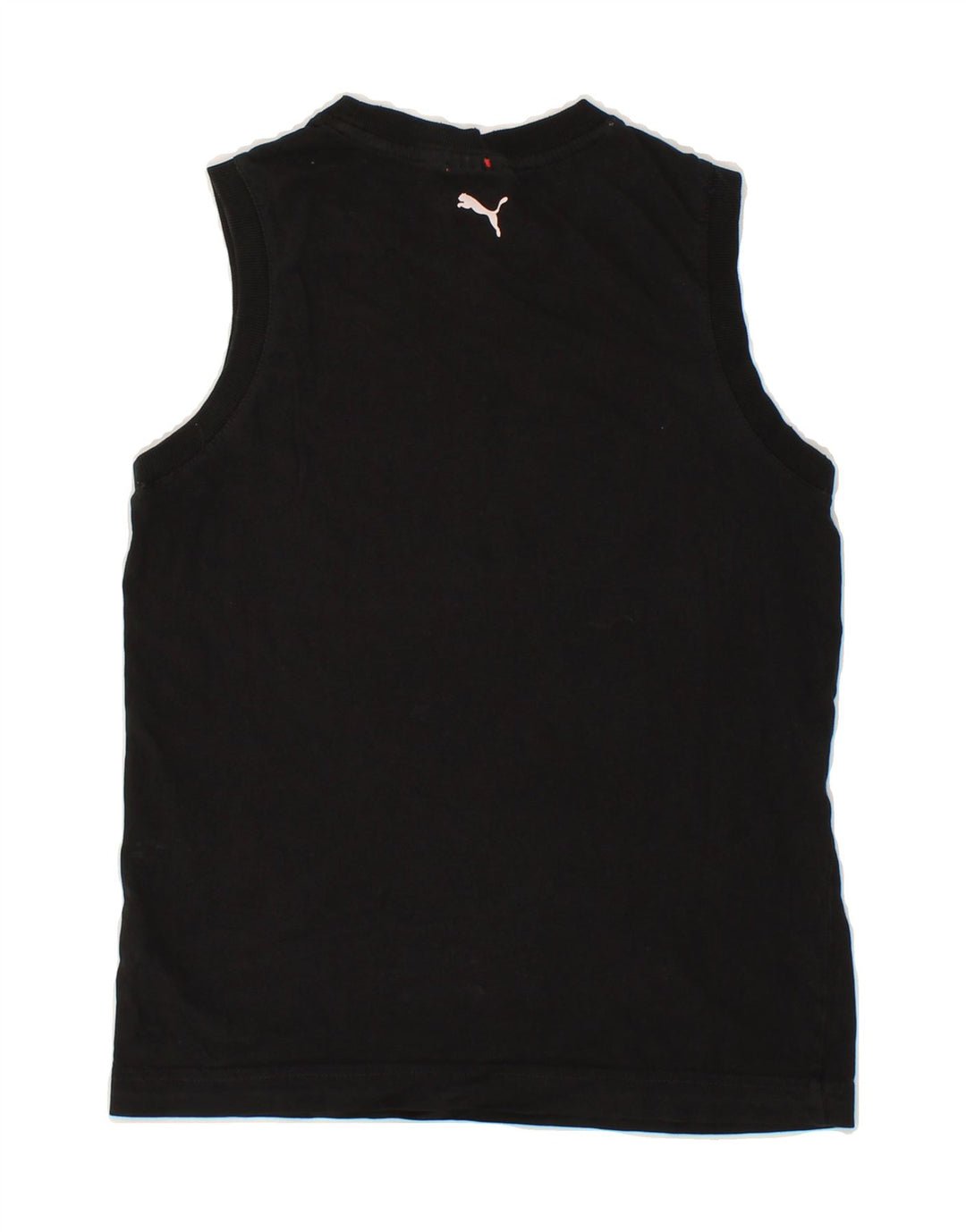 PUMA Boys Graphic Vest Top 11-12 Years Black Vintage Puma and Second-Hand Puma from Messina Hembry 