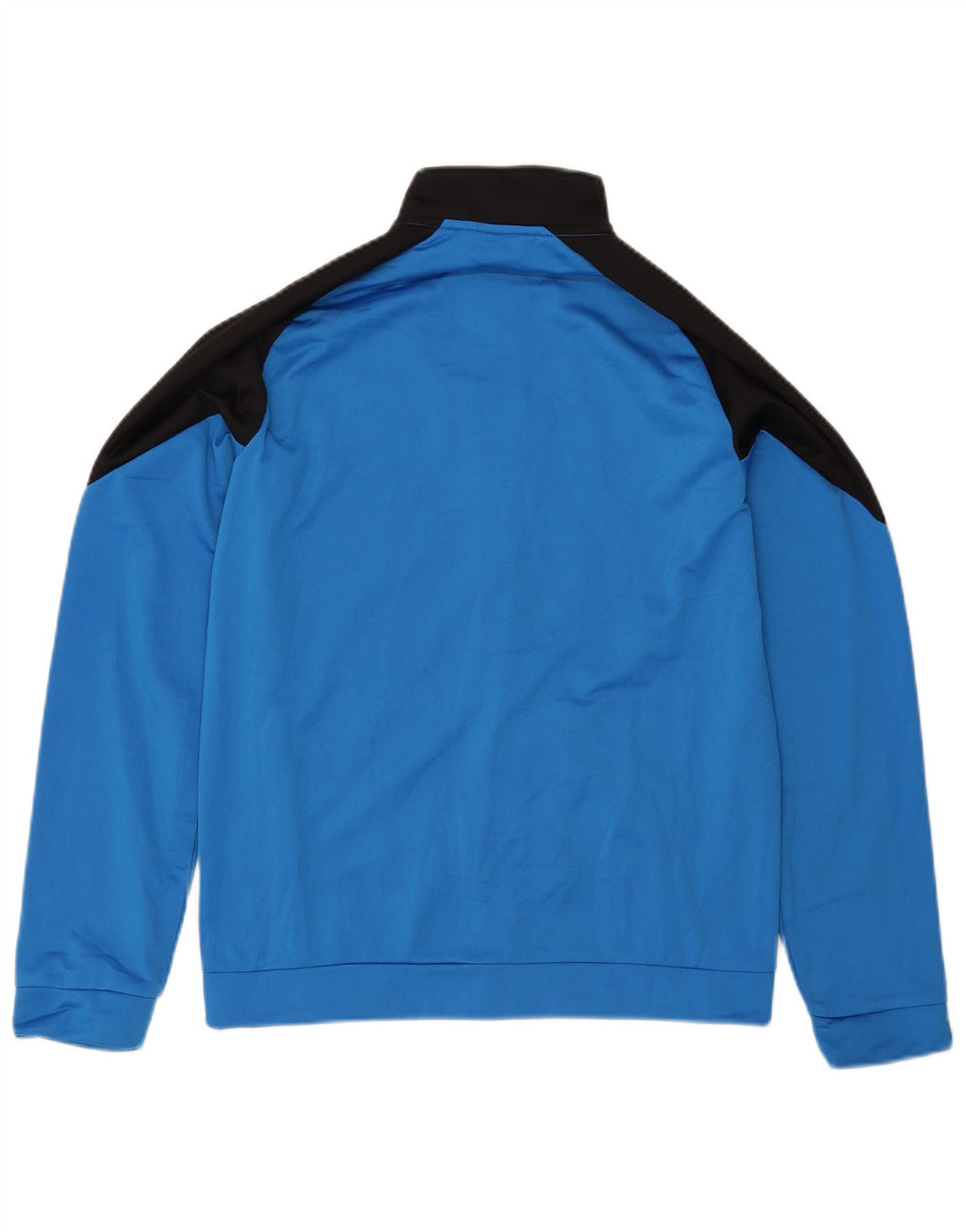 Puma Jungen Grafik-Trainingsanzug-Top-Jacke, 15–16 Jahre, blaues Farbblockdesign