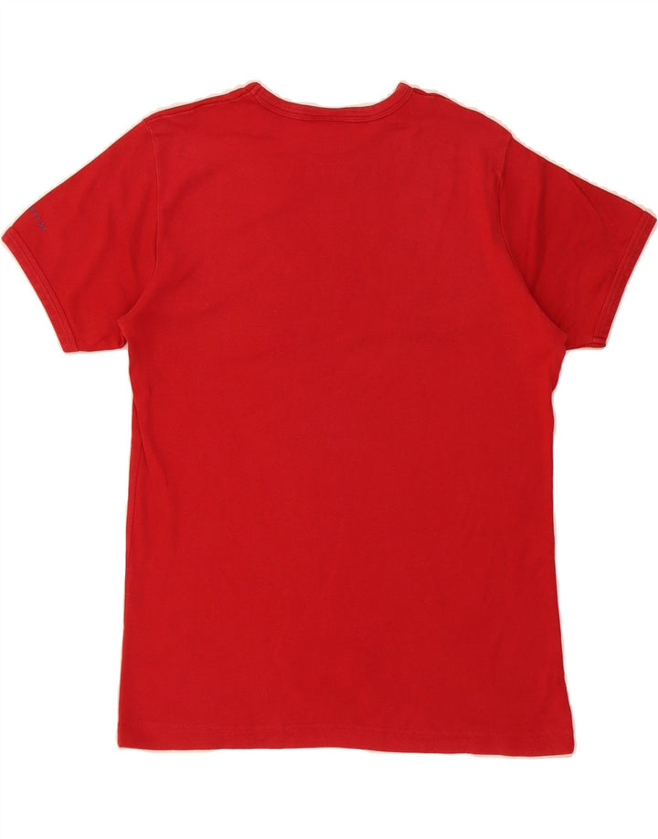 REPLAY Womens T-Shirt Top UK 14 Large Red Vintage Replay and Second-Hand Replay from Messina Hembry 