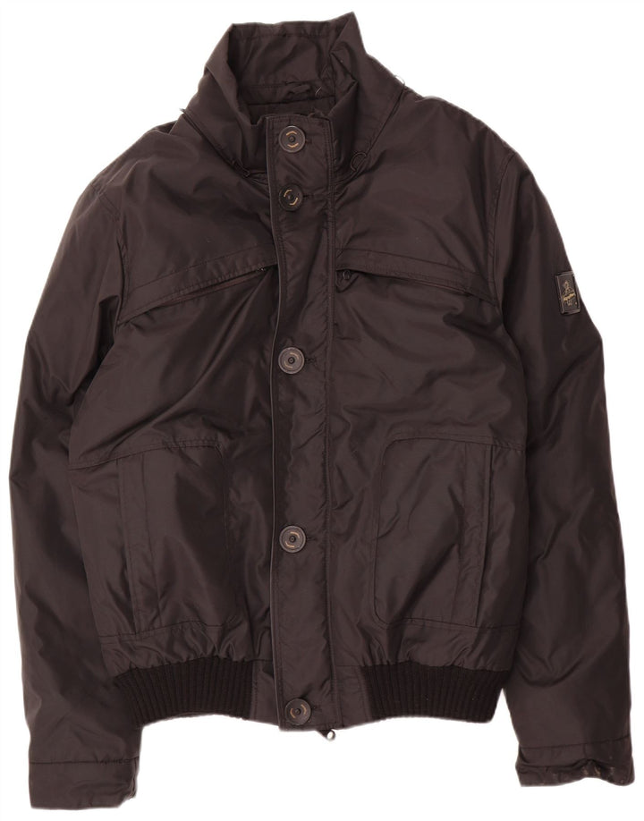 Refrigiwear Herren gepolsterte Bomberjacke UK 40 Large Schwarz Nylon
