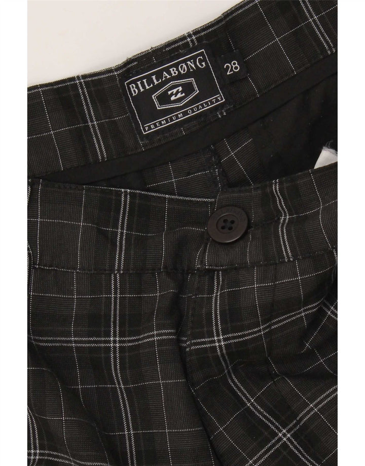 Billabong Herren Chinoshorts W28 Small Black Check