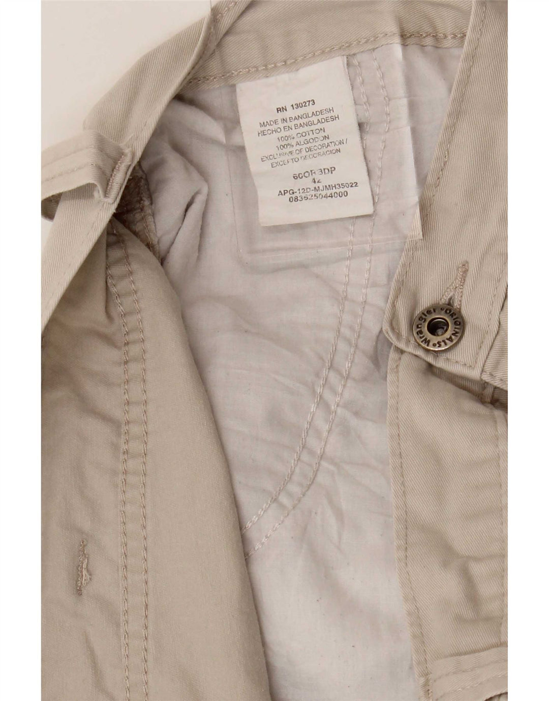 Wrangler Herren Cargoshorts W42 2XL Beige Baumwolle