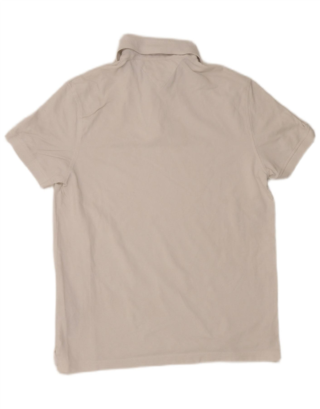 Tommy Hilfiger Herren-Poloshirt mit normaler Passform, mittelweiße Baumwolle