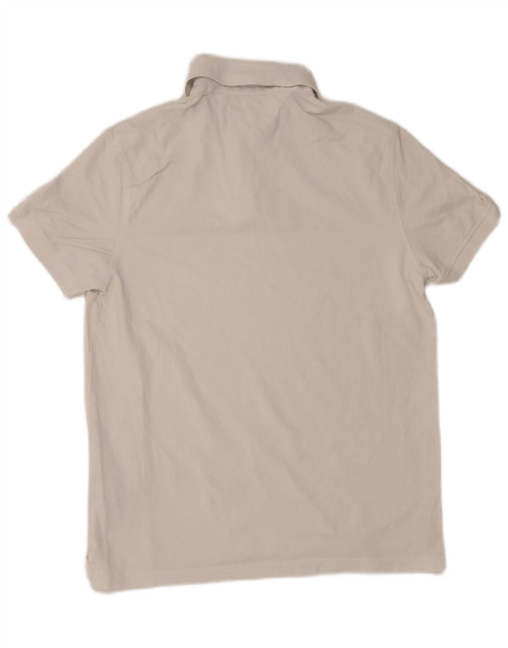 Tommy Hilfiger Herren-Poloshirt mit normaler Passform, mittelweiße Baumwolle