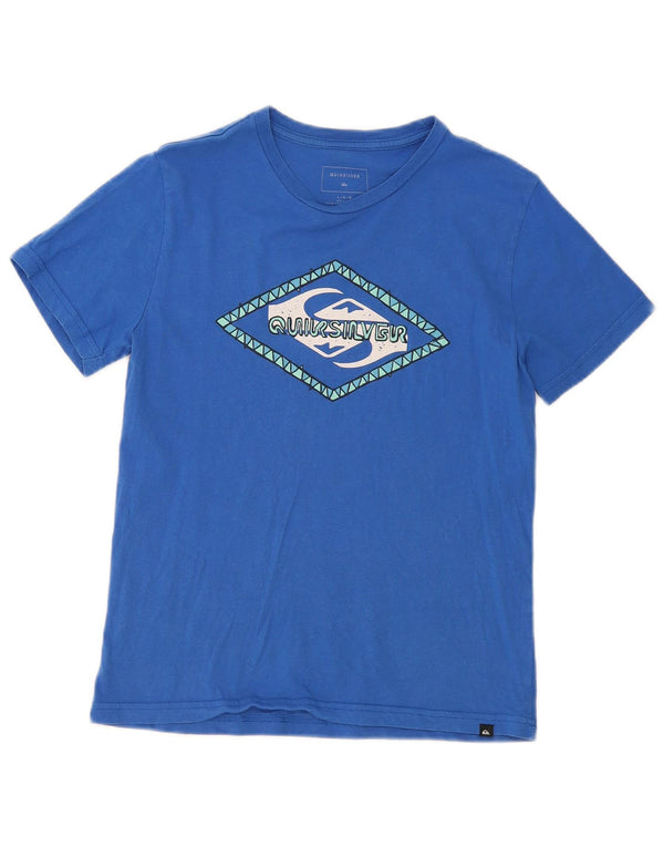 Quiksilver Womens Graphic T-Shirt Top UK 14 Large Blau