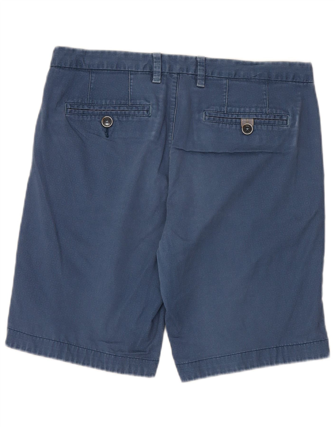 Ted Baker Herren Chinoshorts W32 mittelblaue geometrische Baumwolle