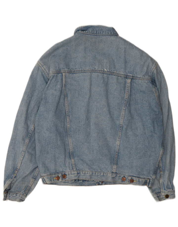 Vintage Herren Jeansjacke UK 40 Groß Blau