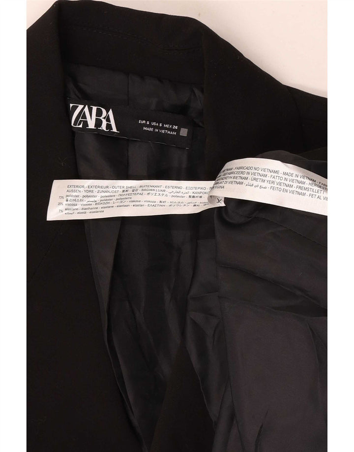 Zara Damen-Blazer, übergroß, zweireihig, Gr. 10, Größe S, Schwarz