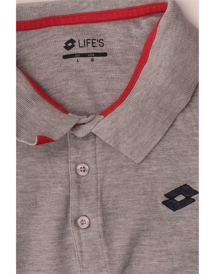 Lotto Herren Life's Poloshirt Mittelgrau meliert