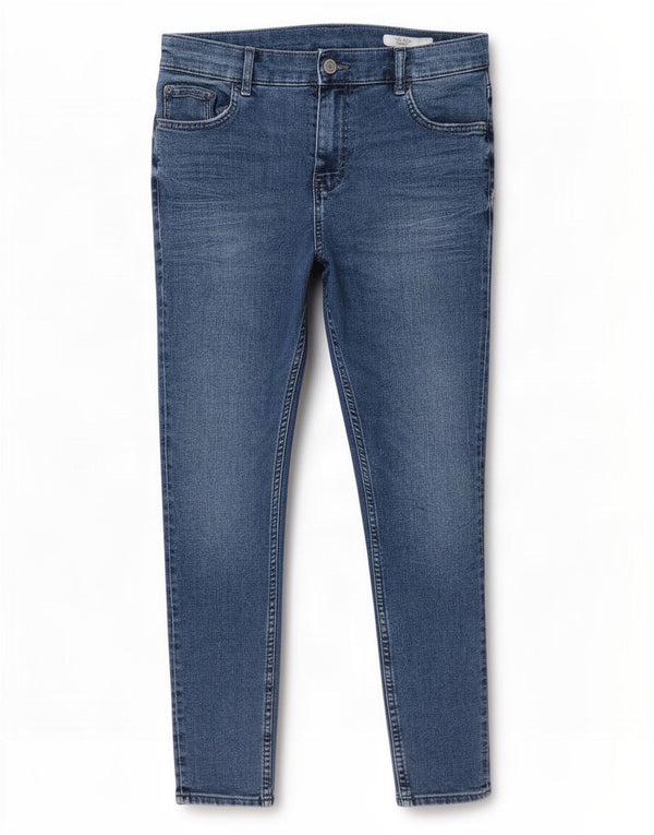 Marks & Spencer Damen The Ivy Crop Skinny Jeans UK 14 Large W32 L26 Blau