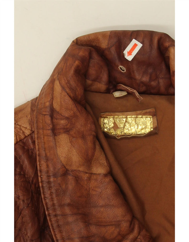 Vintage Herren Lederjacke UK 40 Large Braun