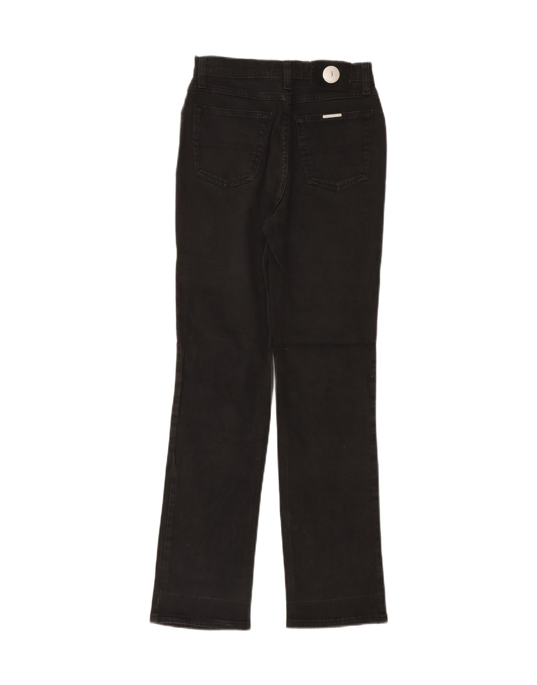 Trussardi Damen Straight Jeans W26 L30 Graue Baumwolle