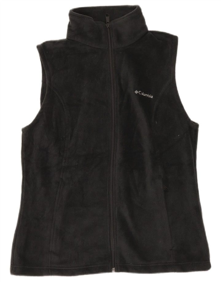 COLUMBIA Damen Fleeceweste UK 14 Mittelschwarzes Polyester