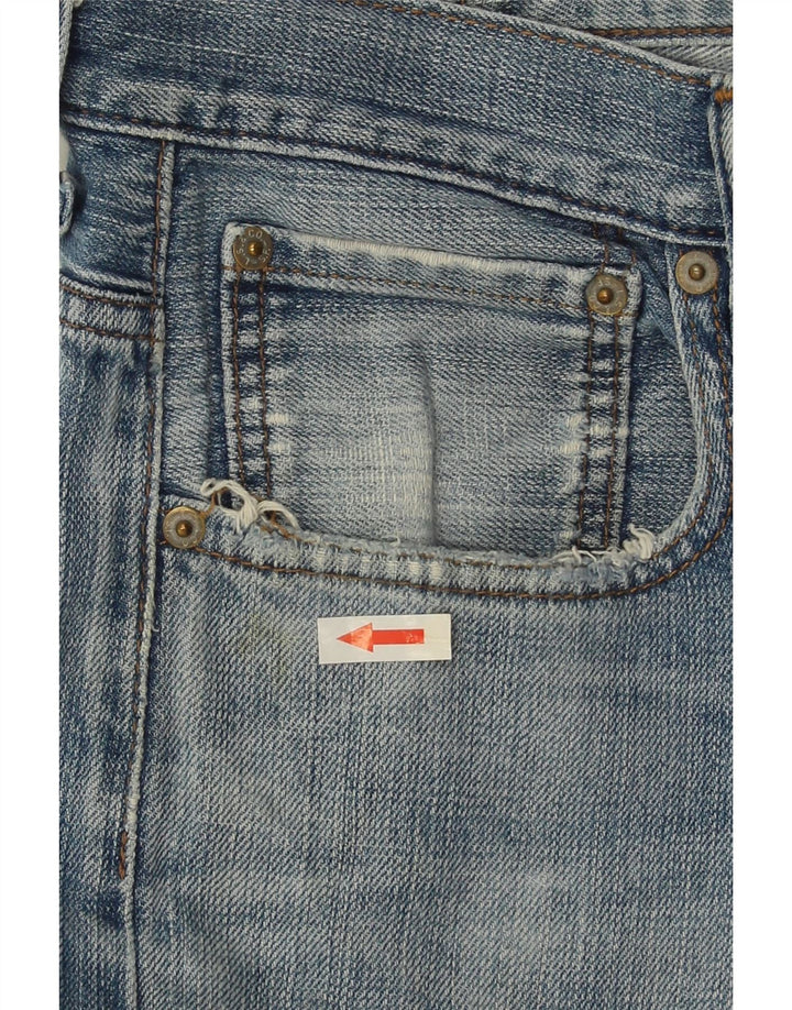 LEVI'S Herren Straight Jeans W32 L26 Blaue Baumwolle