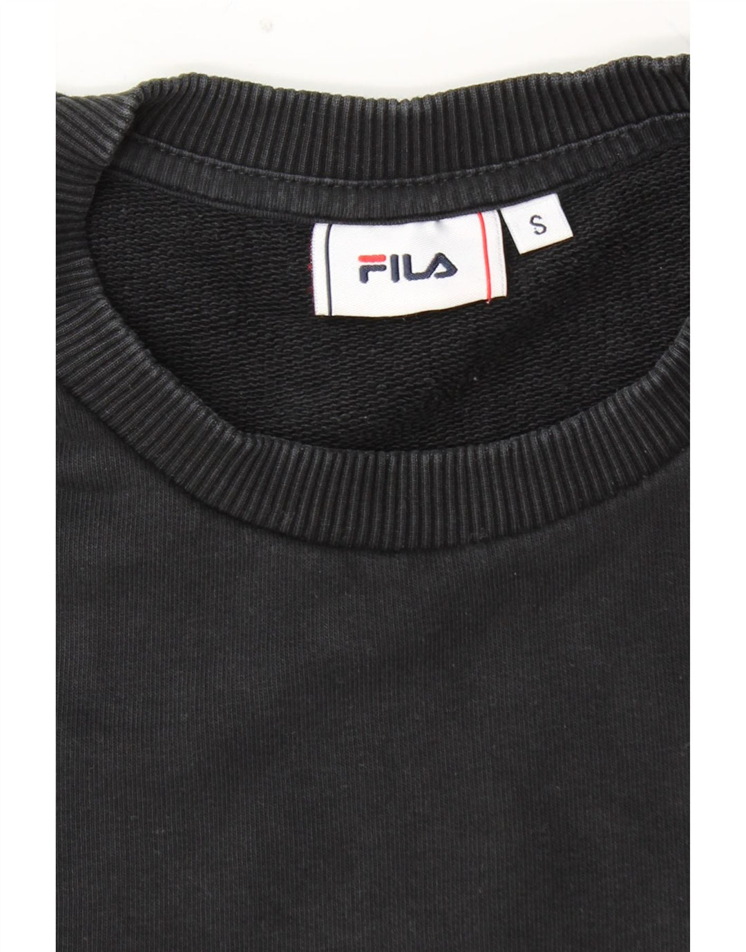 FILA Herren-Sweatshirt mit Grafik, Größe S, Schwarz, Colourblock-Baumwolle