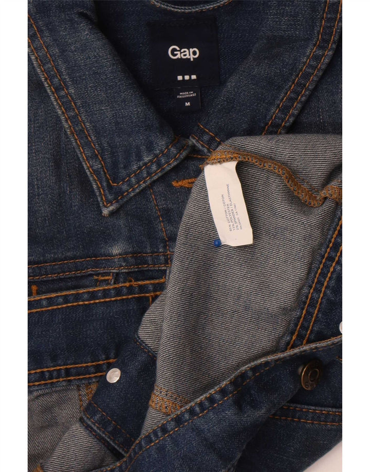 Gap Damen Crop Jeansjacke UK 14 Mittelblaue Baumwolle