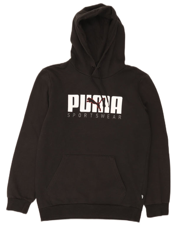 Puma Herren Graphic Hoodie Pullover XS Schwarz Baumwolle