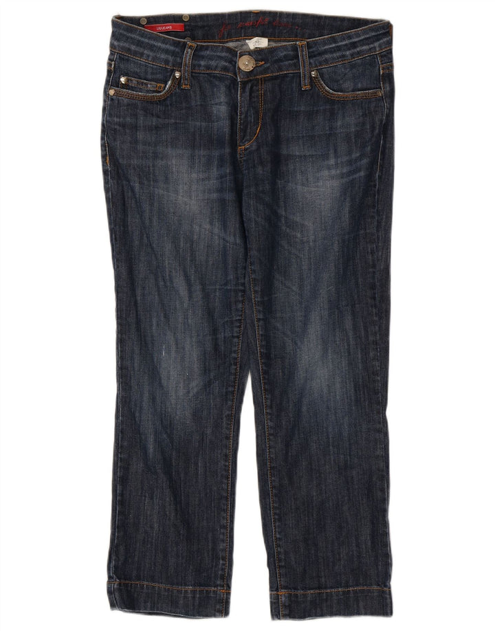 Liu Jo Damen-Crop-Jeans W30 L24 Marineblau