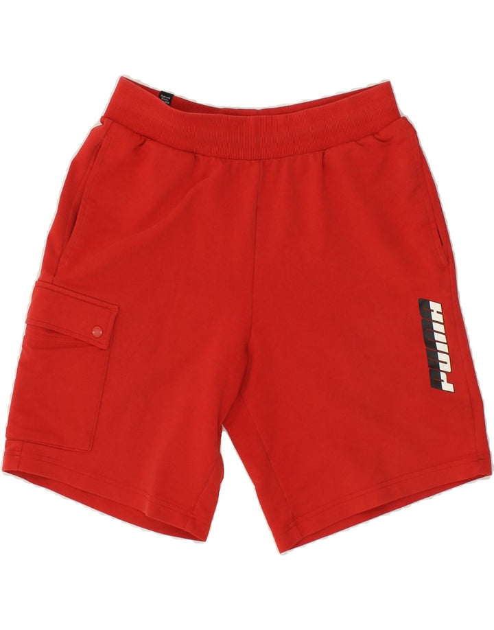 PUMA Mens Graphic Sport Shorts Small Red Vintage Puma and Second-Hand Puma from Messina Hembry 