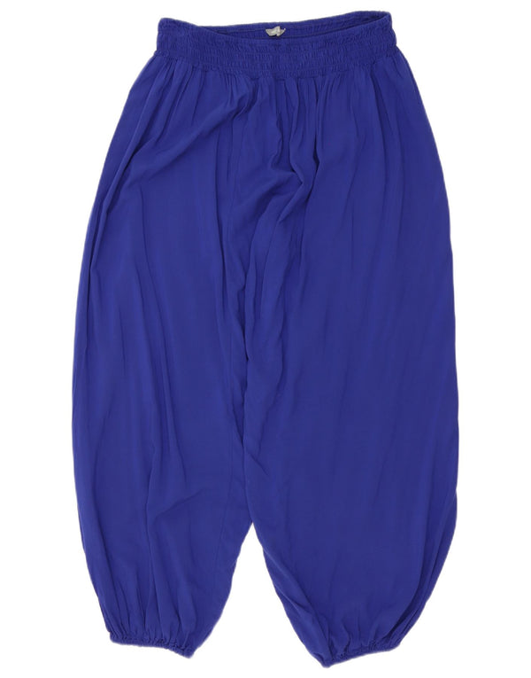 Marks & Spencer Damen-Haremshose, groß, W32, L26, blaue Viskose